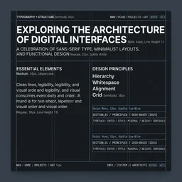 Typography in Minimalist Interfaces